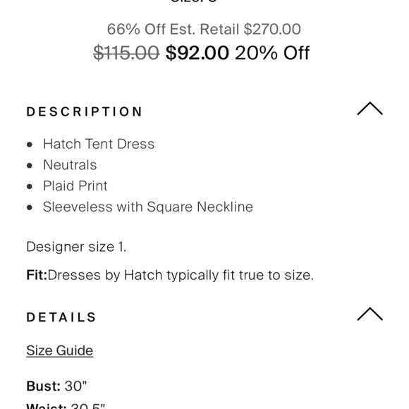 HATCH MATERNITY PLAID RAINBOW COLORFUL MULTI SIZE 1 SUMMER DRESS MIDI MAXI - Picture 4 of 5